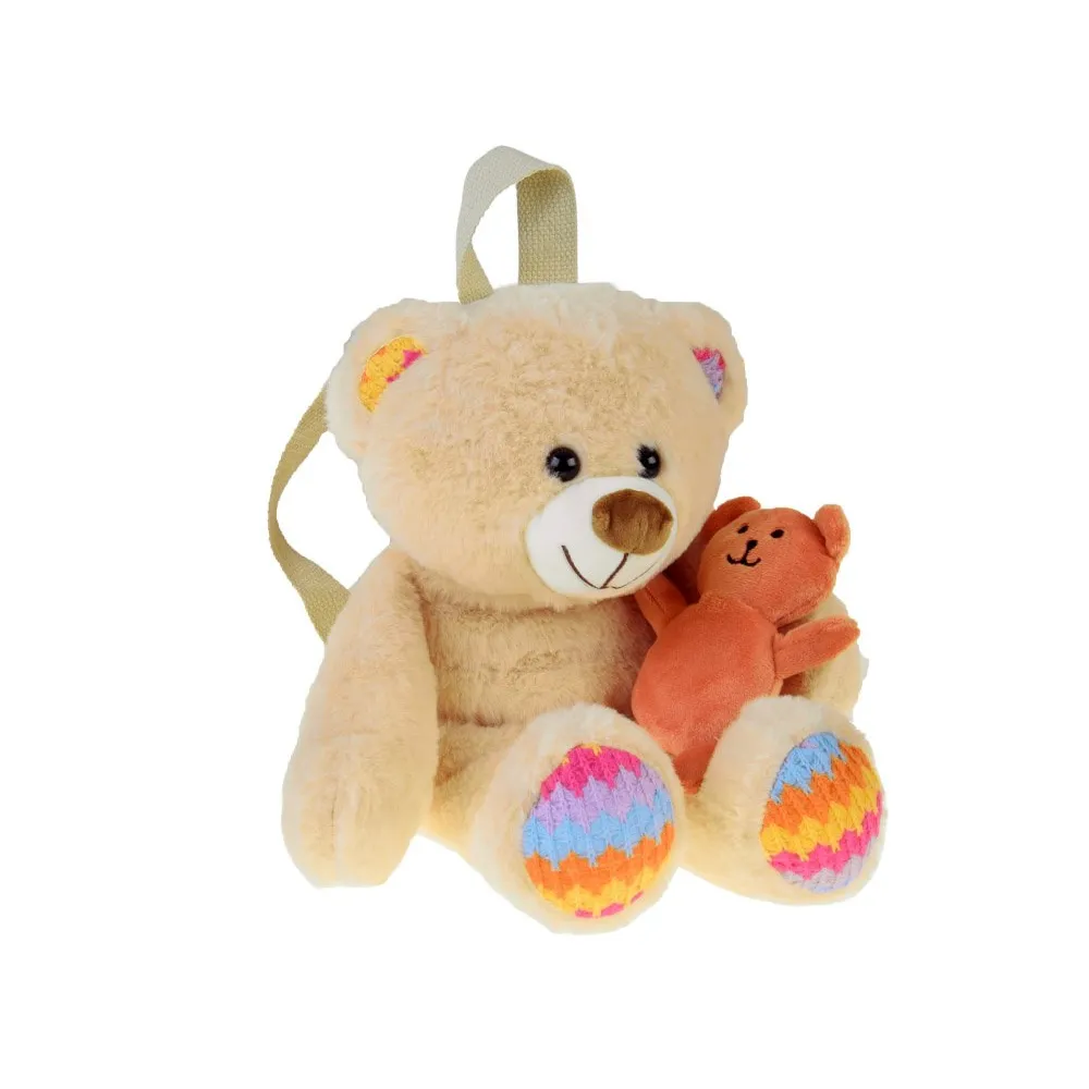 zbliżenie na buzię pluszowego misia z czarnymi oczkami