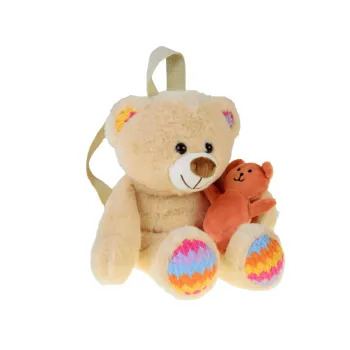 Uroczy Plecak MIŚ pluszowy plecak z regulowanymi szelkami ZA5683