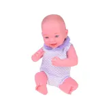 widok stroju lalki – sweterek i body w fioletowym kolorze