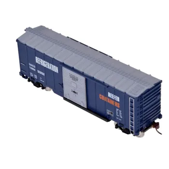 wagon towarowy umieszczony na torowisku modelowym