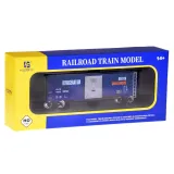 wagon z podłączonymi zaczepami gotowy do zestawu kolejki