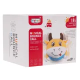 pluszowa skacząca krowa z funkcją świateł i dźwięku w całej okazałości