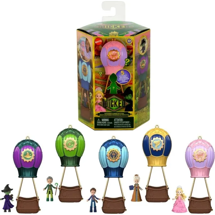 Zestaw Wicked Ozian Balloons z balonem i lalką-niespodzianką w różnych wzorach