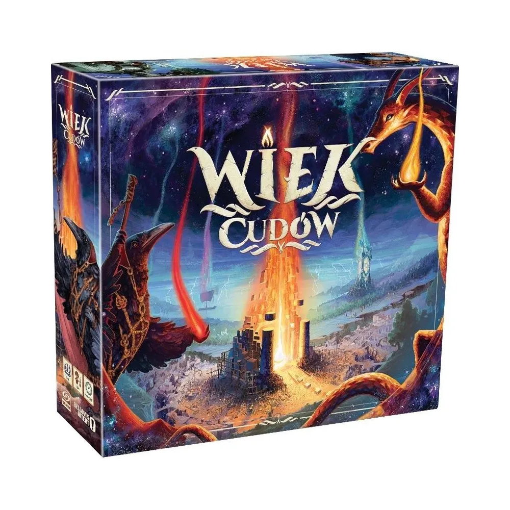 Gra planszowa Wiek Cudów GALAKTA z fantastycznym motywem rozwoju cywilizacji