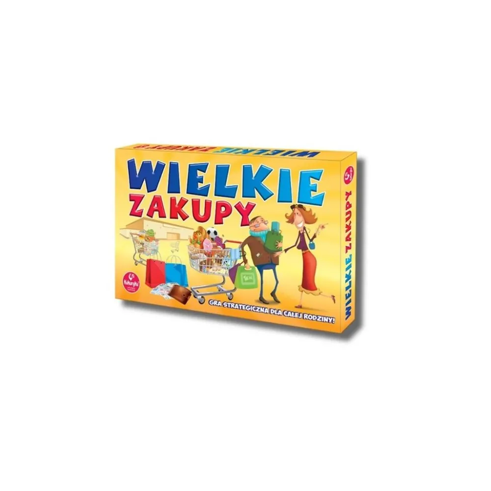 Plansza i elementy gry Wielkie zakupy podczas trwającej rozgrywki