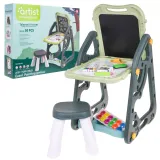 zestaw dla dzieci z tablicą do rysowania kredą i pisakami