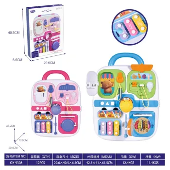 niebieska walizka wielofunkcyjna w nowoczesnym stylu na jasnym tle