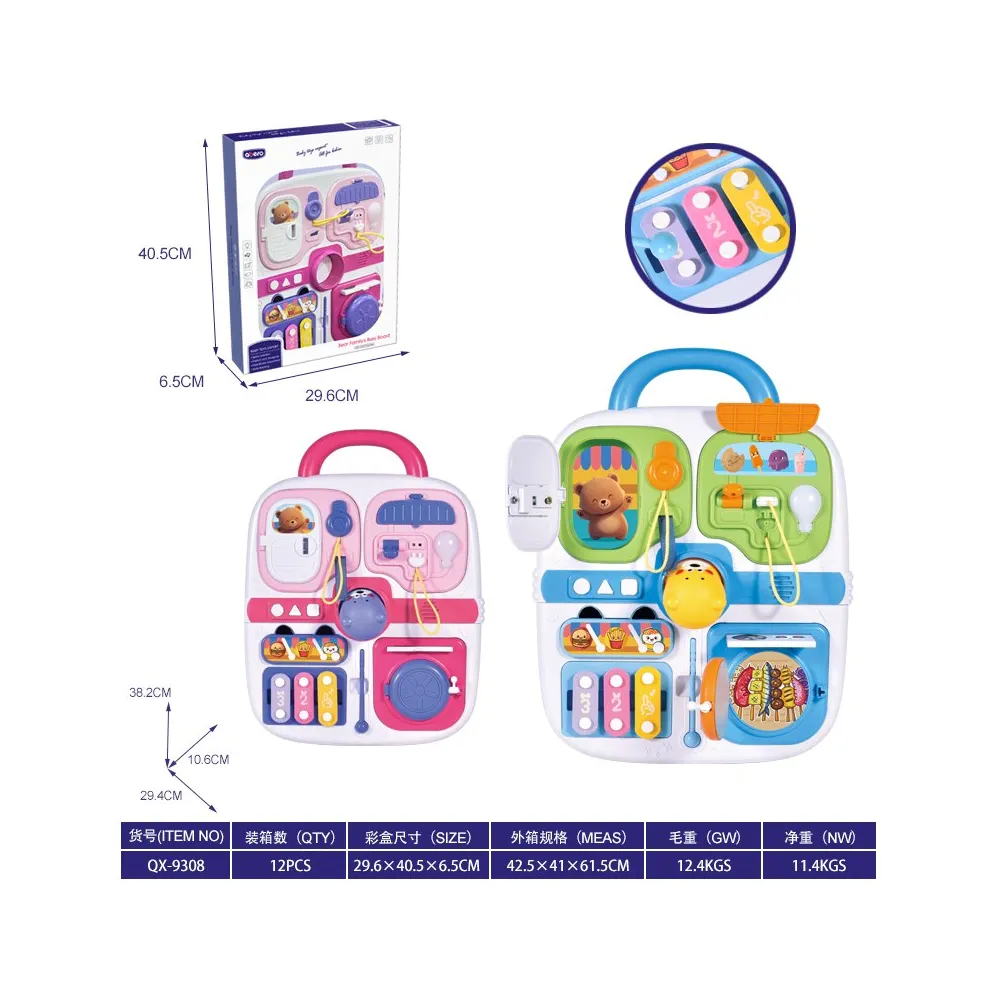 niebieska walizka wielofunkcyjna w nowoczesnym stylu na jasnym tle