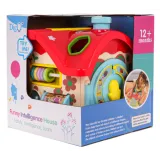 Wielofunkcyjny domek z sorterem w żywych kolorach dla dzieci