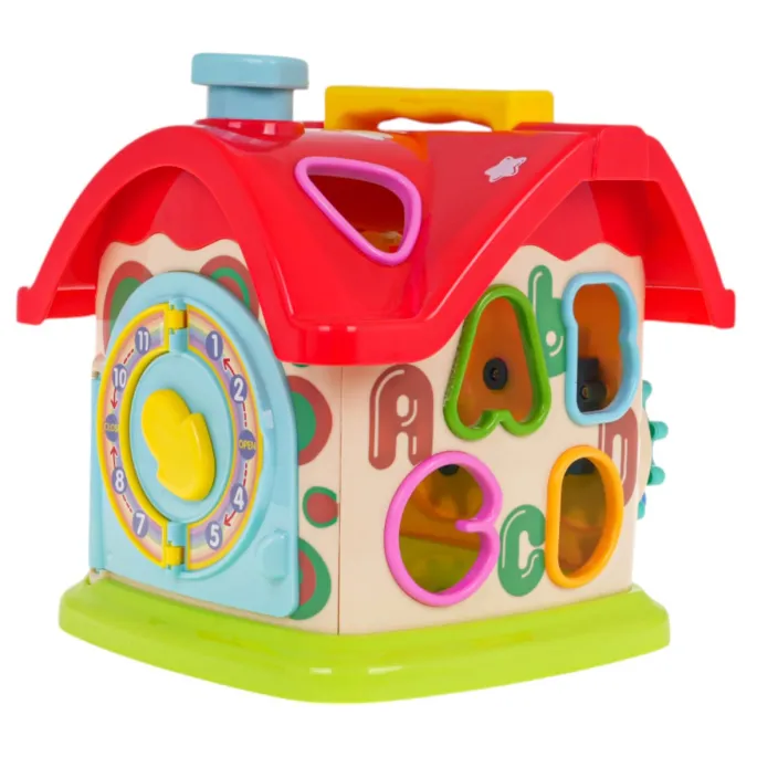 Ścianka domku z liczydłem i kolorowymi kulkami