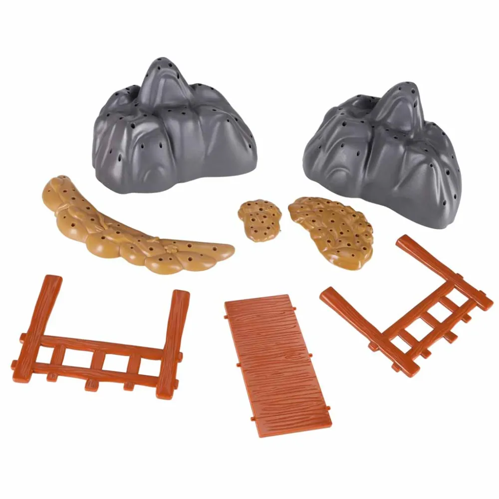 samochodzik z figurką wiewiórki na łuku trasy