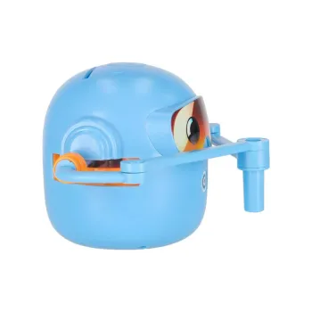 widok robota rysującego z czarnymi pisakami