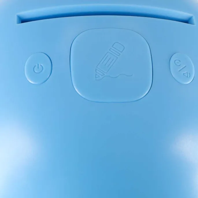 robustna, niebieska obudowa edukacyjnego robota