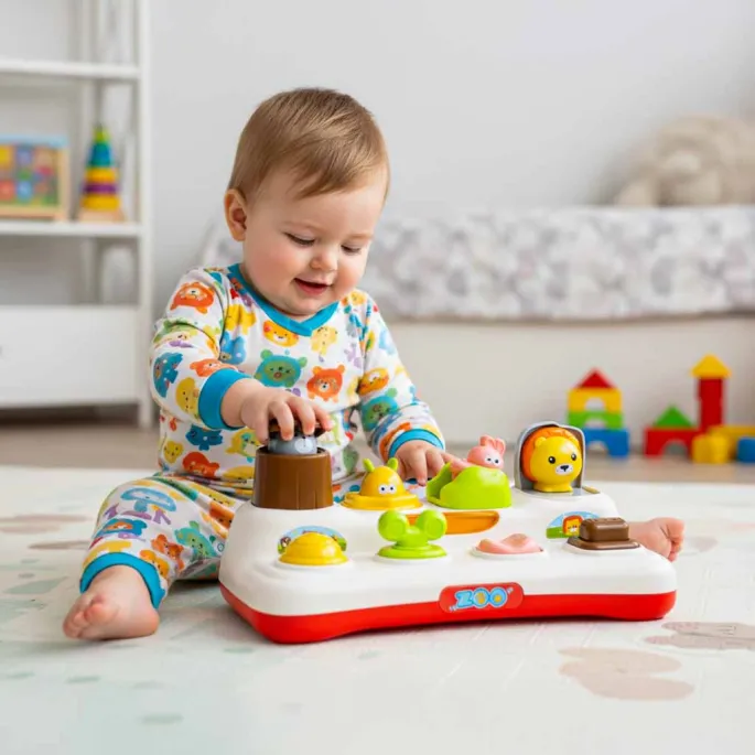 Detal wytrzymałego plastiku ABS wykorzystanego w zabawce