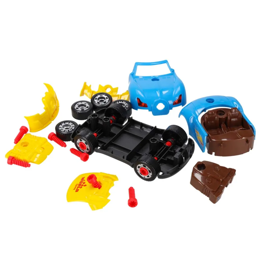 złożony model samochodu sportowego do samodzielnego montażu