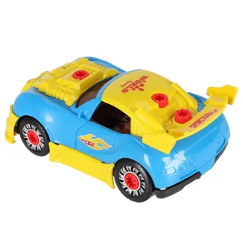 zestaw elementów samochodu do rozkręcania