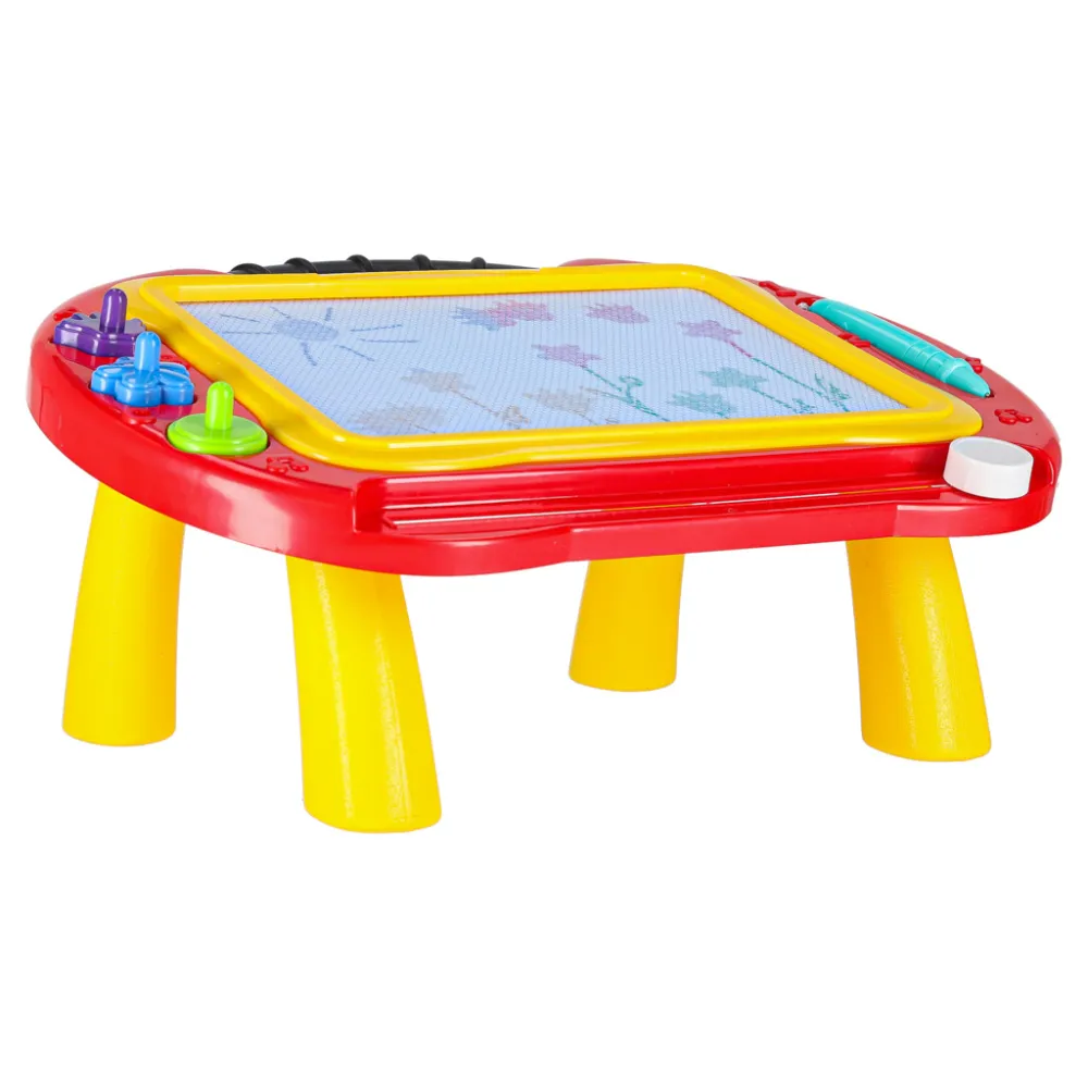 zestaw z tablicą, rysikiem i ozdobnymi naklejkami