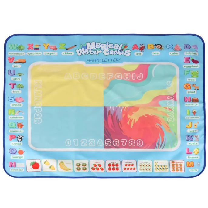 Zestaw akcesoriów do maty wodnej: mazaki, stemple, szablony i wałek