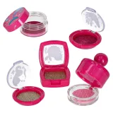 różowy kuferek z ozdobami syrenek i morskich zwierzątek dla dziecka