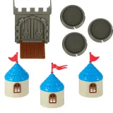 zestaw zamku z piasku gotowy do zabawy dla dzieci