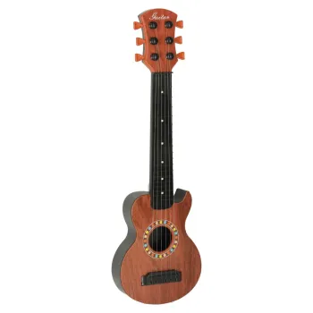 Brązowa gitara dziecięca w całości 46,5 cm długości
