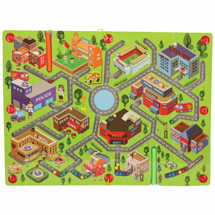 magnetyczny pisak na sznurku przy planszy gry