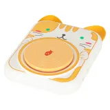 Elektryczne koło garncarskie w żółtej wersji z gliną