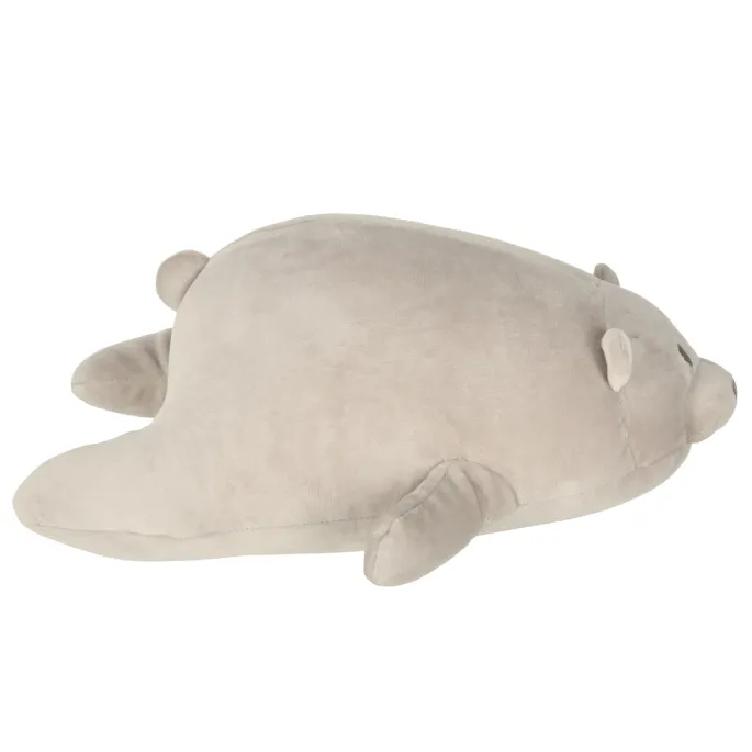 zbliżenie na ergonomiczną poduszkę dziecięcą w formie misia