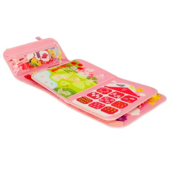 Bajkowy motyw księżniczek na edukacyjnej tablicy manipulacyjnej