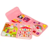 Plecak dziecięcy z tablicą manipulacyjną – kolorowe sznurki i zapięcia