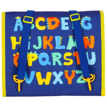 motyw dinozaurów na tablicy sensorycznej dla dzieci