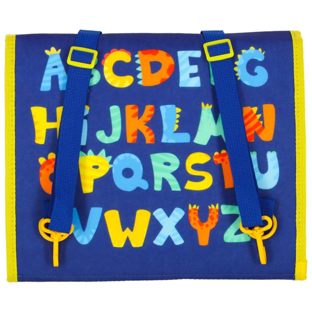 motyw dinozaurów na tablicy sensorycznej dla dzieci