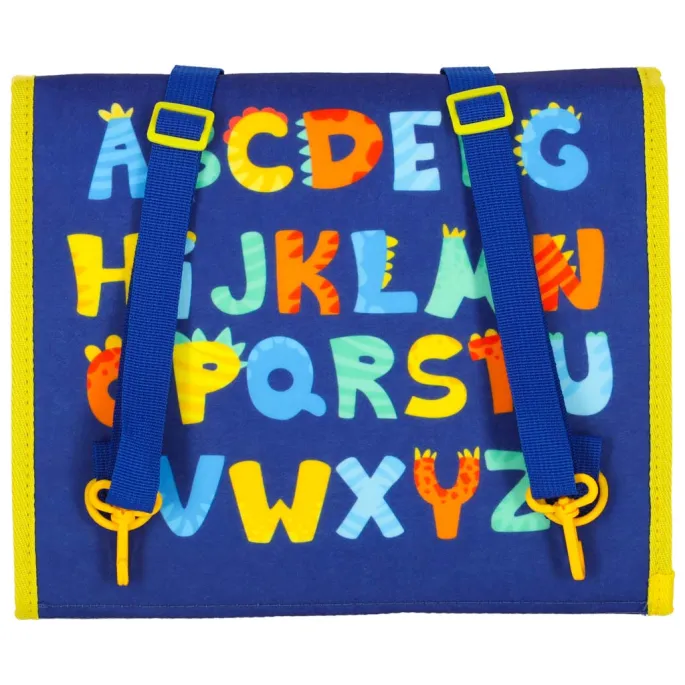 motyw dinozaurów na tablicy sensorycznej dla dzieci