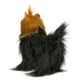 piesek szczekający podczas zabawy, przygotowany do ruchu