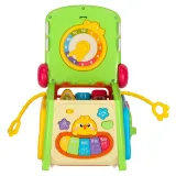 widok kostki z zielonym krokodylem i ruchomymi kółkami