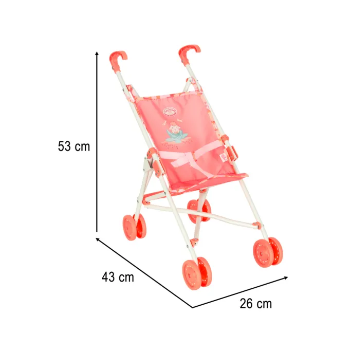 składana konstrukcja spacerówki dla lalek baby annabell na zdjęciu