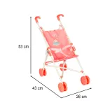składana konstrukcja spacerówki dla lalek baby annabell na zdjęciu