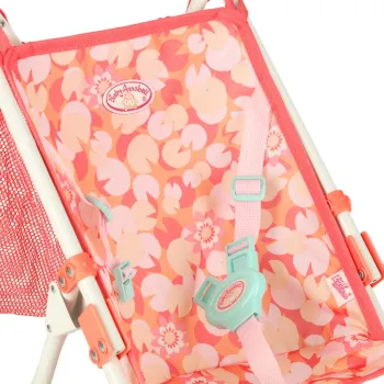 zabawka dla dzieci – wózek w kolorze różowym z akcesoriami