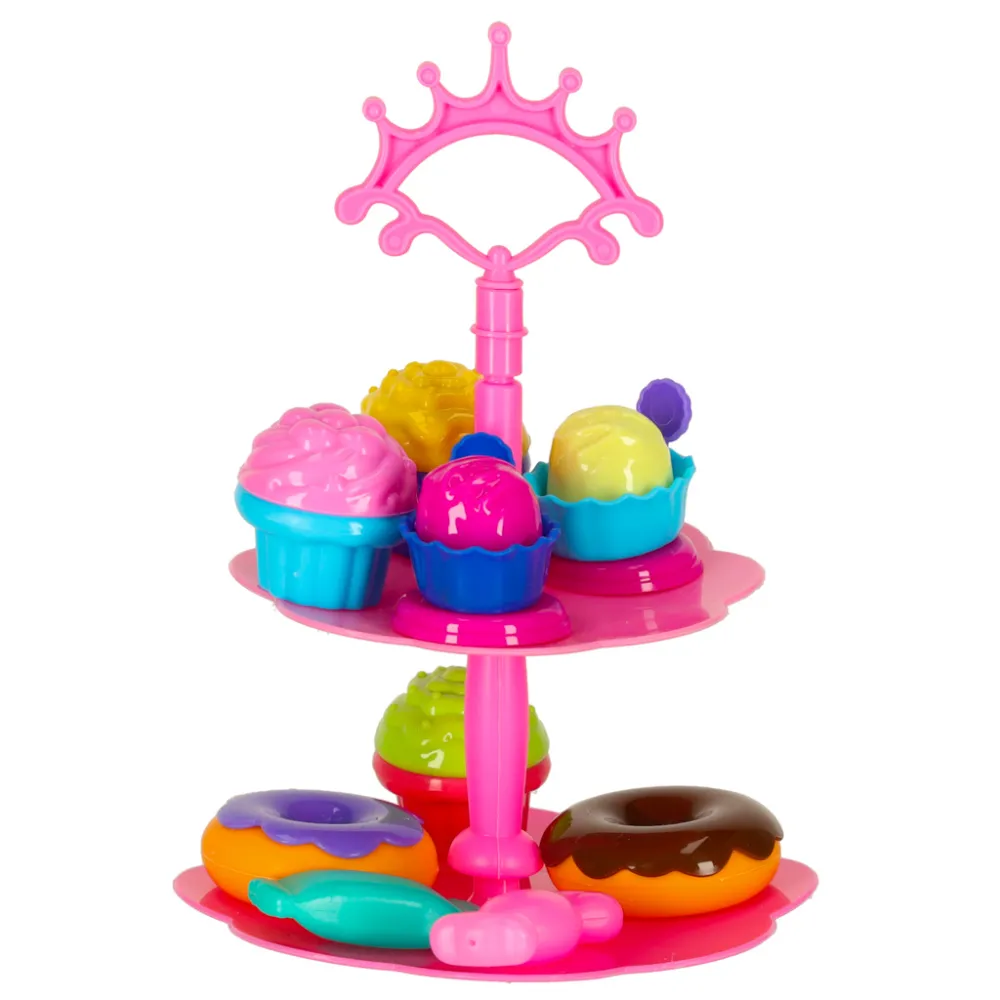 Zestaw z tacką, kubkiem i mini patery do zabawy w lodziarnię