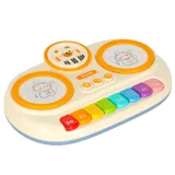 pianinko dziecięce podczas zabawy – dziecko dotyka klawiszy