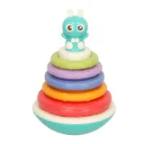 zbliżenie na bujającą się podstawę z króliczkiem