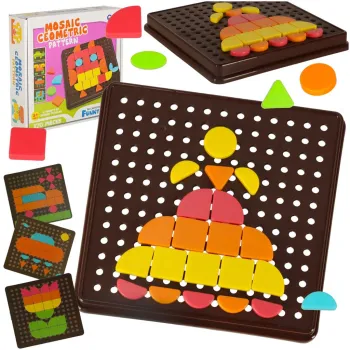 kreatywna mozaika geometryczna dla dzieci – widok zestawu
