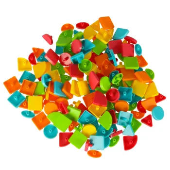 opakowanie mozaiki geometrycznej prezentujące zawartość