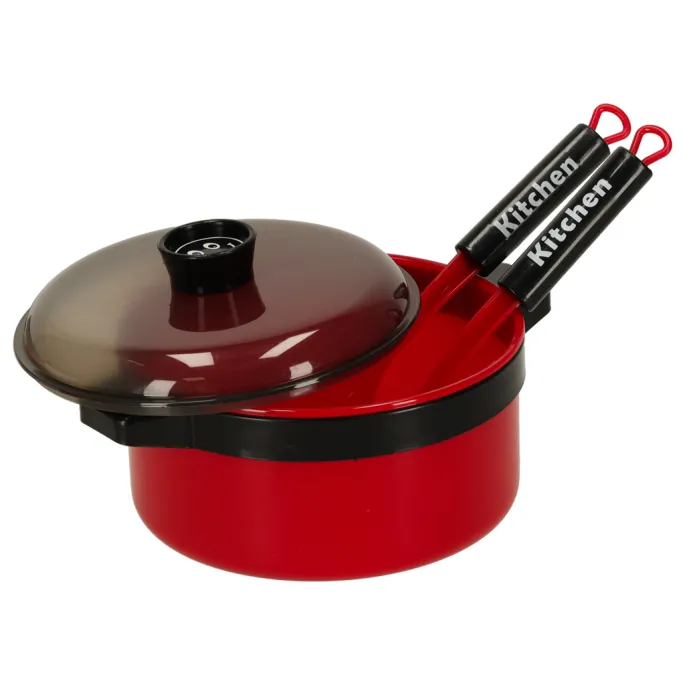 pełny komplet naczyń kuchennych do zabawy