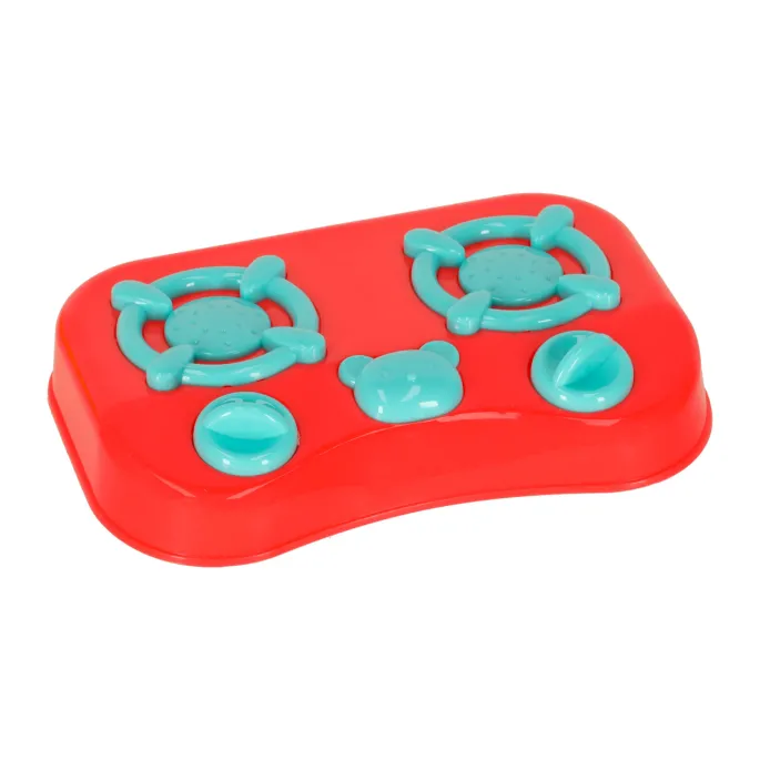 zabawkowy czajnik i garnek z pokrywką z zestawu kuchennego