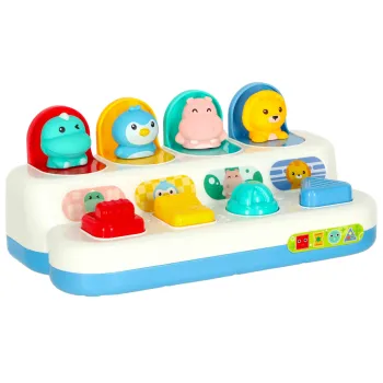 gra zręcznościowa edukacyjna montessori z wyskakującymi zwierzątkami pop-up