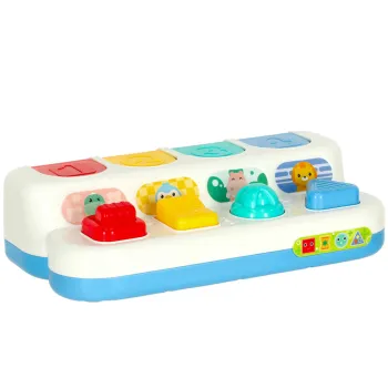 Gra zręcznościowa edukacyjna montessori wbijak wyskakujące zwierzątka POP-UP