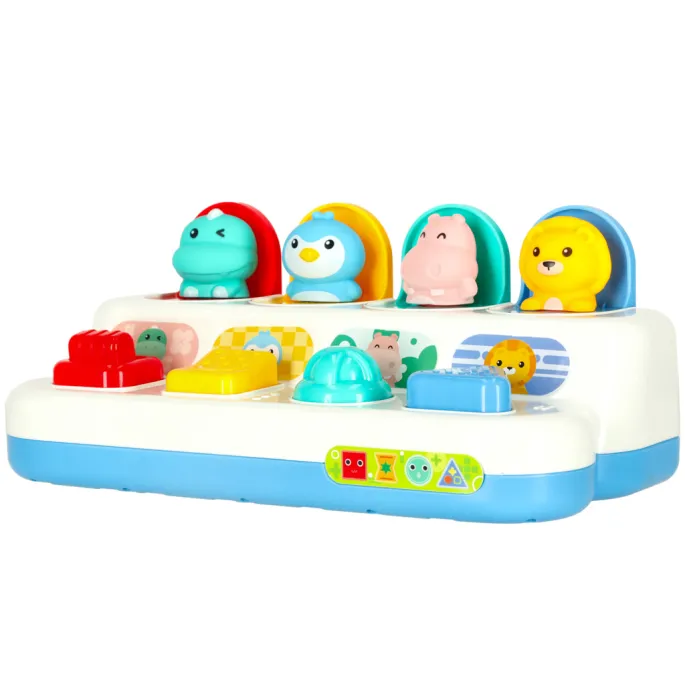 zabawka edukacyjna pop-up pokazująca wyskakującego pingwina