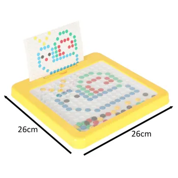 plansza do układania mozaiki w kolorze żółtym