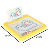 plansza do układania mozaiki w kolorze żółtym